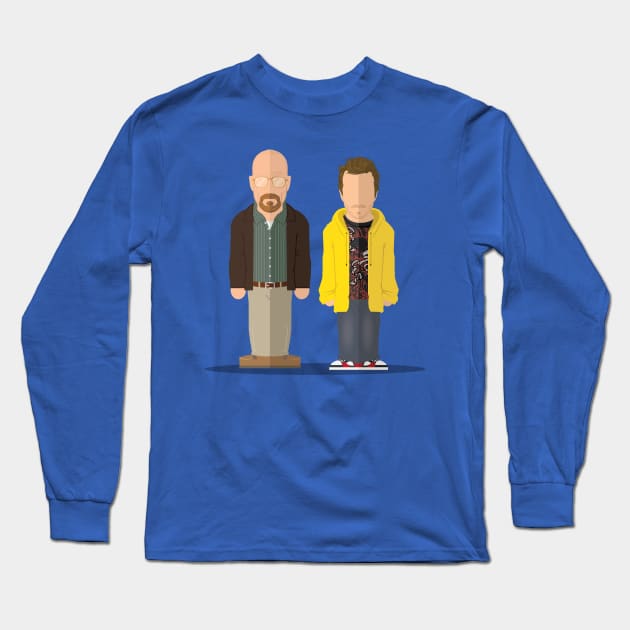 Breaking Bad - Walter and Jesse Long Sleeve T-Shirt by hello@jobydove.com